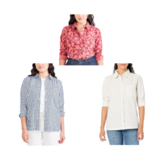 Dockers Women’s Favorite Long Sleeve Collared Shirt (3 Styles) For Only ...