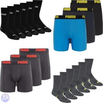 6-Pack Puma Men’s Crew Socks (Grey)